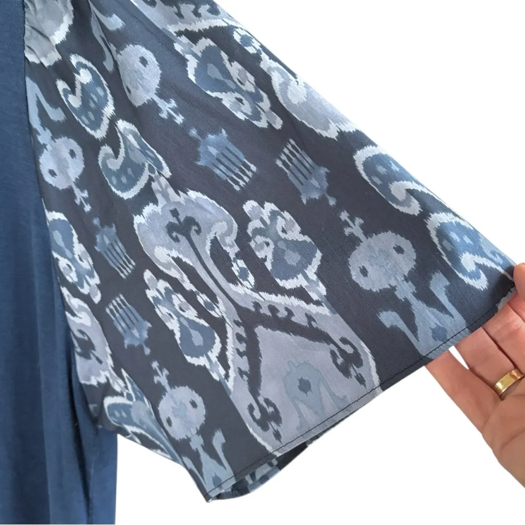 Like New Chico’s Patterned Sleeve Top Size XL - Image 3