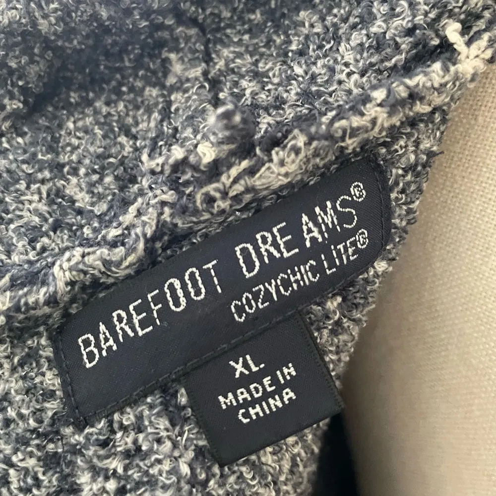 Barefoot Dreams Cozychic Lite Montecito Cardigan Sweater Blue Stone Duster XL - Image 3