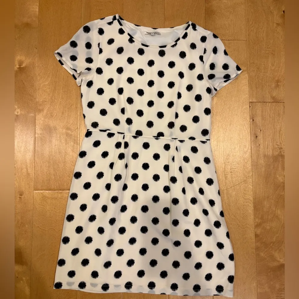 Madewell Broadway & Broome silk mini dress polka dots sz 4 - Image 2