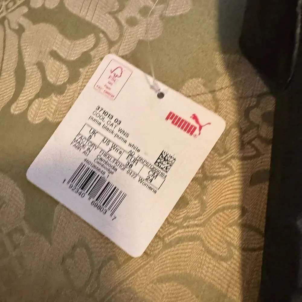 PUMA Cool Cat 2.0 BX Slide Puma Black / Puma White / Pink Size 7 New w/ Tags - Image 9