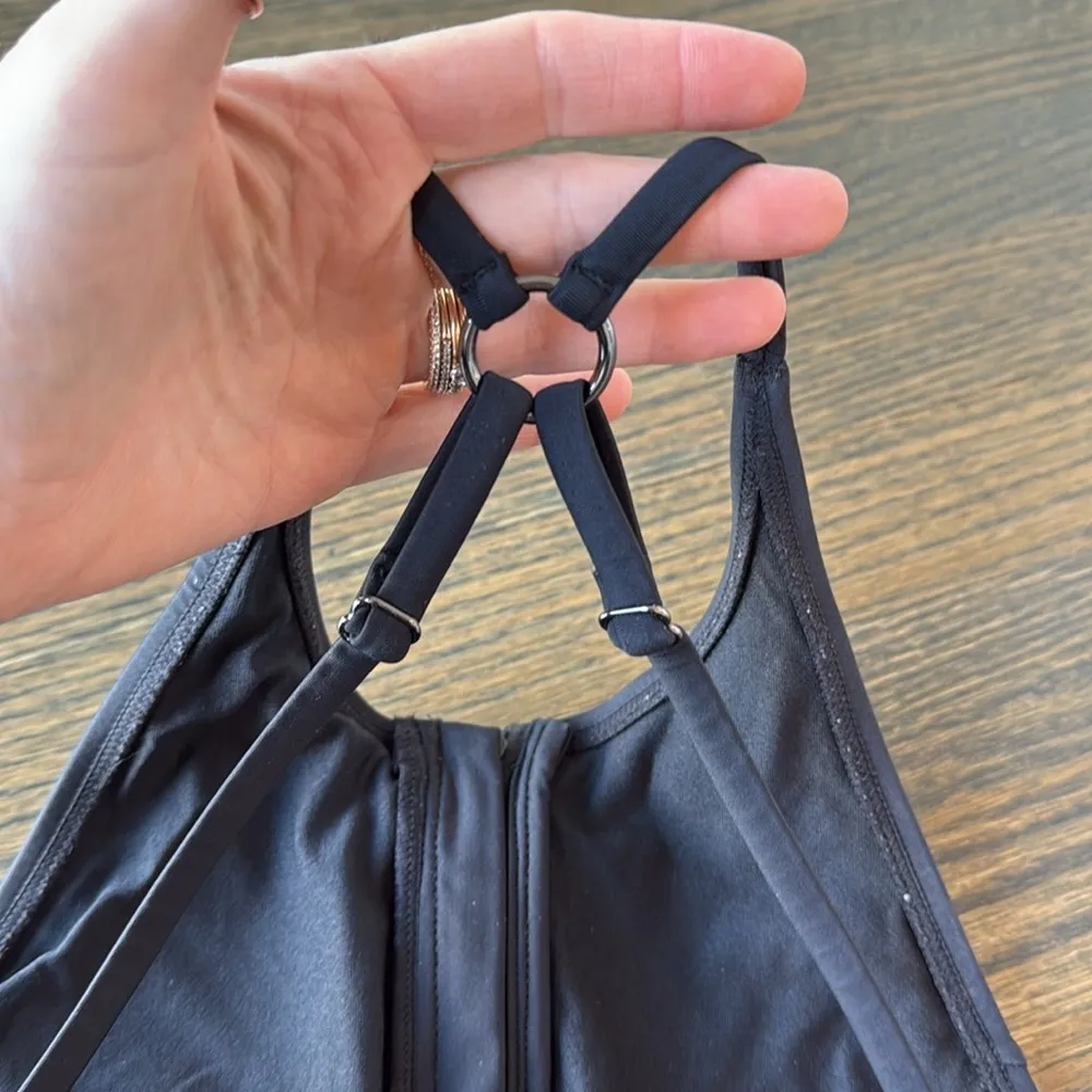 Lolë MER ATHLETIC High Neck Bikini Top Black size XS like new - Image 10