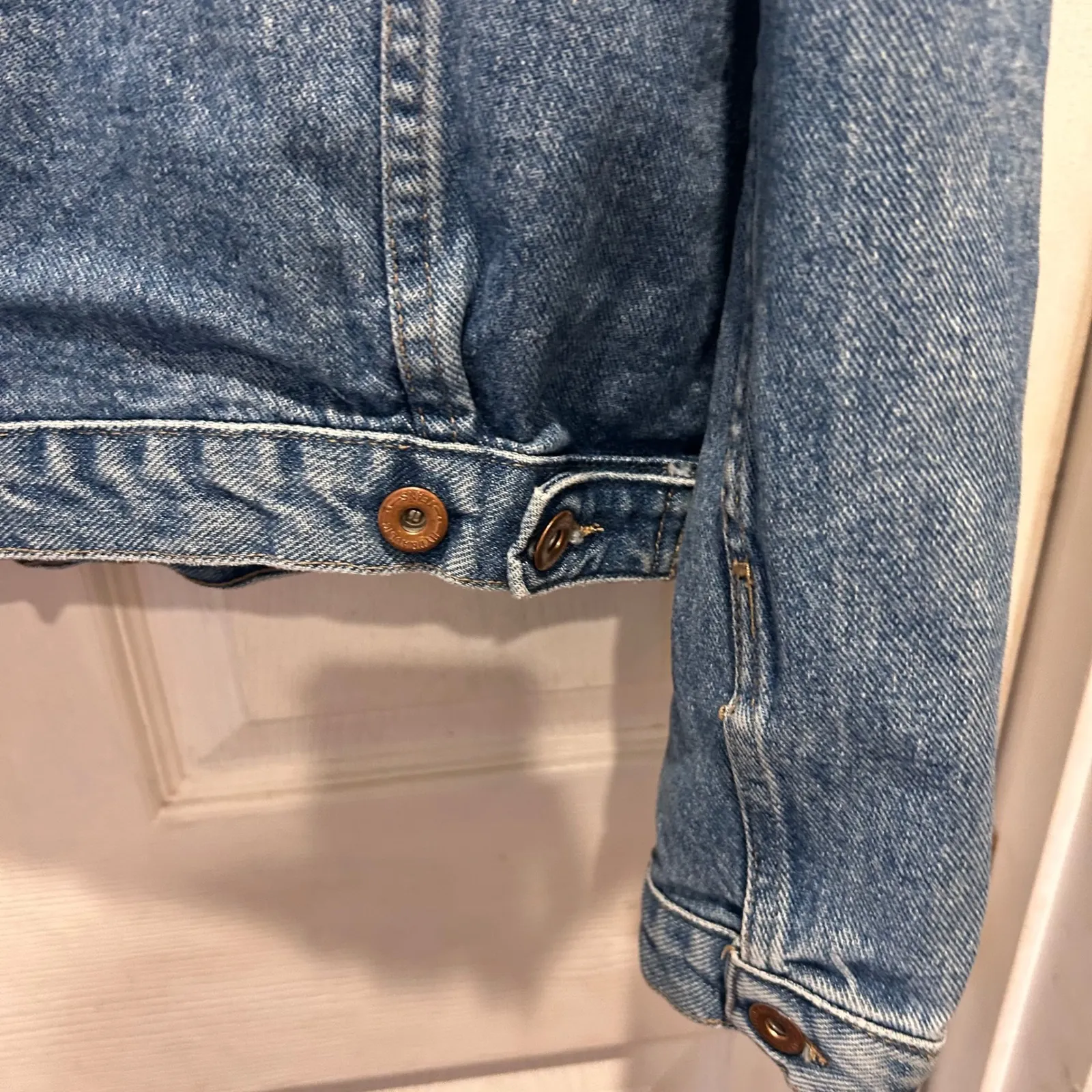 VTG Y2K Hydraulic Original Jeans Womens Denim Jacket Classic Blue Jean Style XL - Image 6