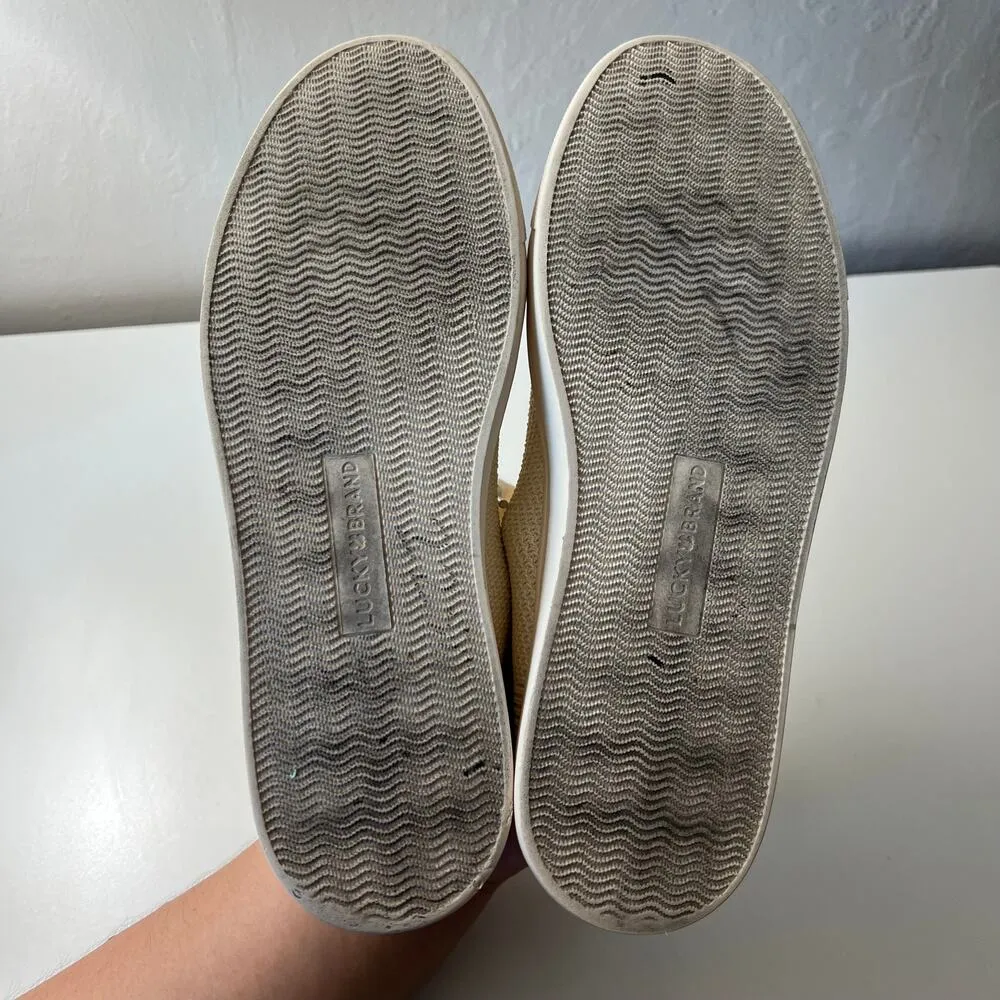 Lucky Brand Women's Laddix Woven Sneakers Size 9.5 Minimalist Casual Preppy - Image 7