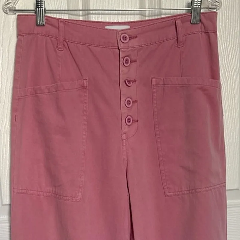 Pistola Tammy high rise trouser utility details button fly flamingo size 29 - Image 11