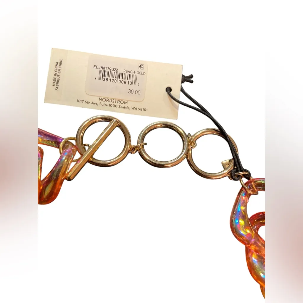 NWT Open Edit Peach Gold Choker from Nordstrom - Image 4