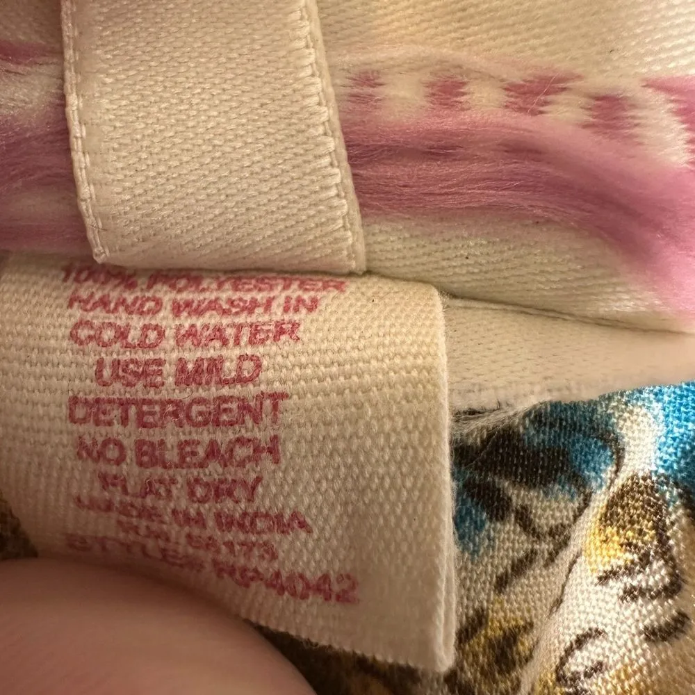 Boemo Tiered Prairie Cottage Boho Maxi Dress Size Medium Petite Brown - Image 3