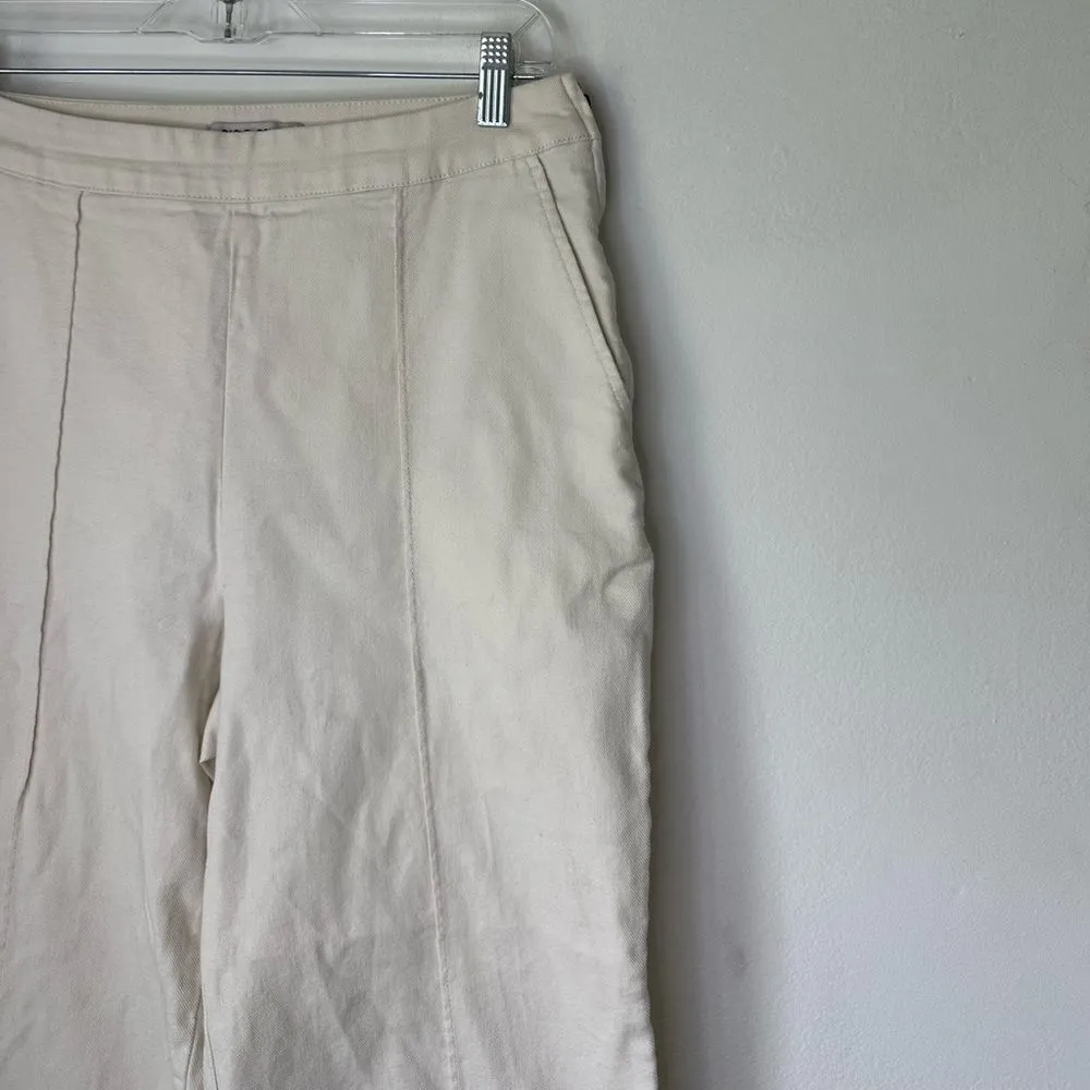 Rachel Comey x Target Wide Leg Cropped Cuffed Pants Cream Size 8 - Image 3