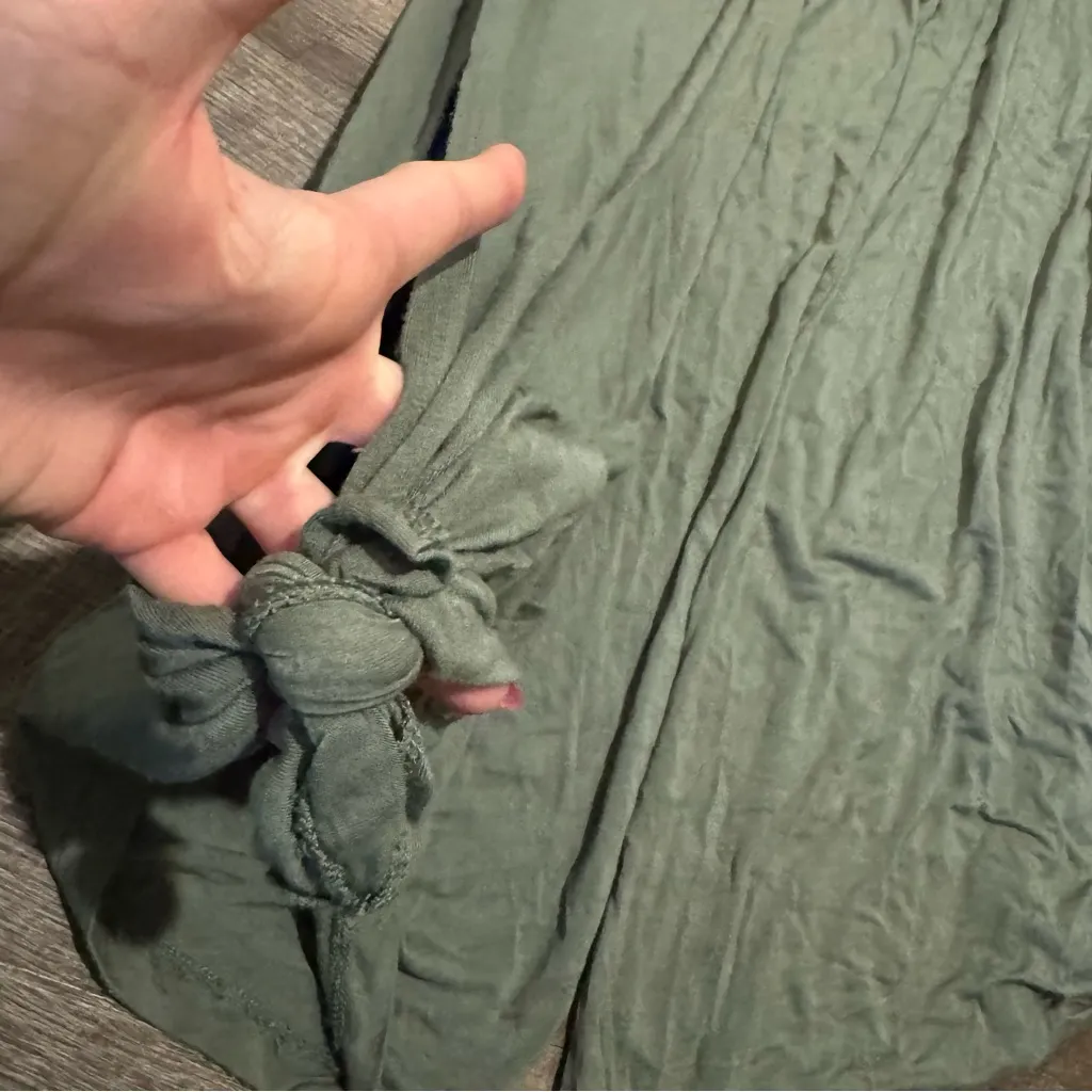 Aerie Green Wide Leg Cut Out Jogger Sweatpants - Image 3