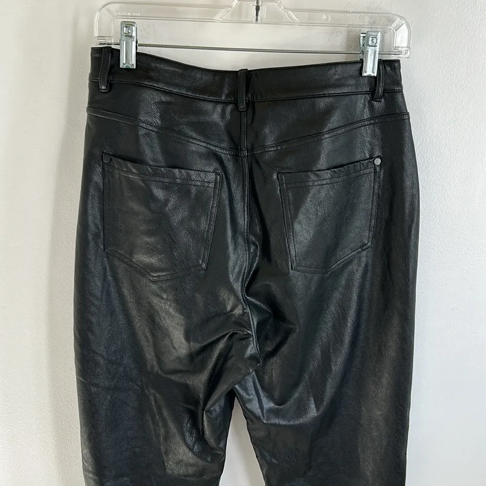 Commando Black Faux Leather Five Pocket Pants - Image 7