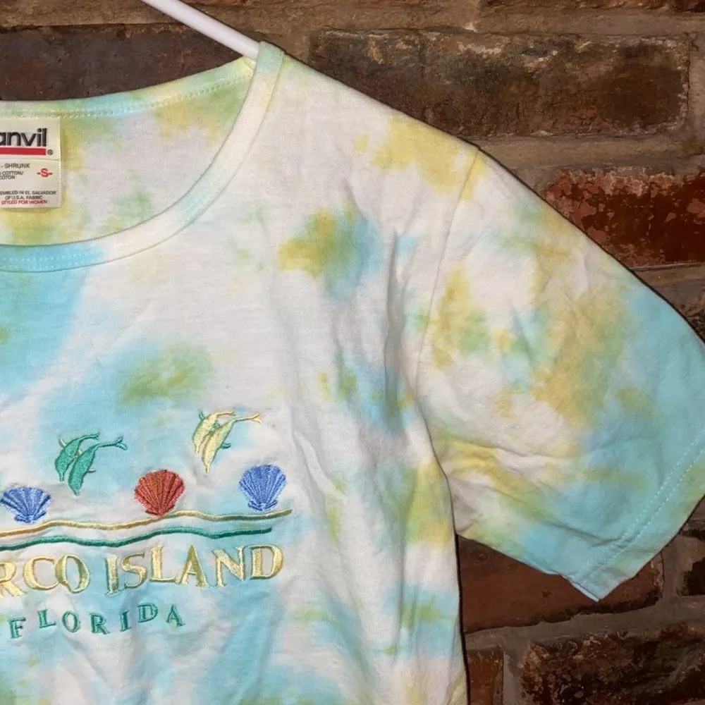 Anvil Custom Tie Dye Marco Island Florida T-Shirt - Image 5