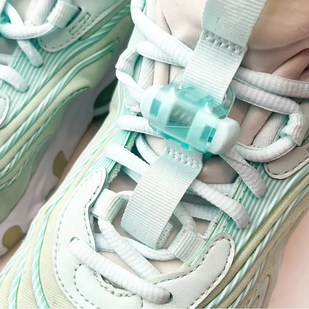 NIKE Air Max 270 React Glacier Blue Lace Up Tennis Shoes Sneakers, Size 9 - Image 11