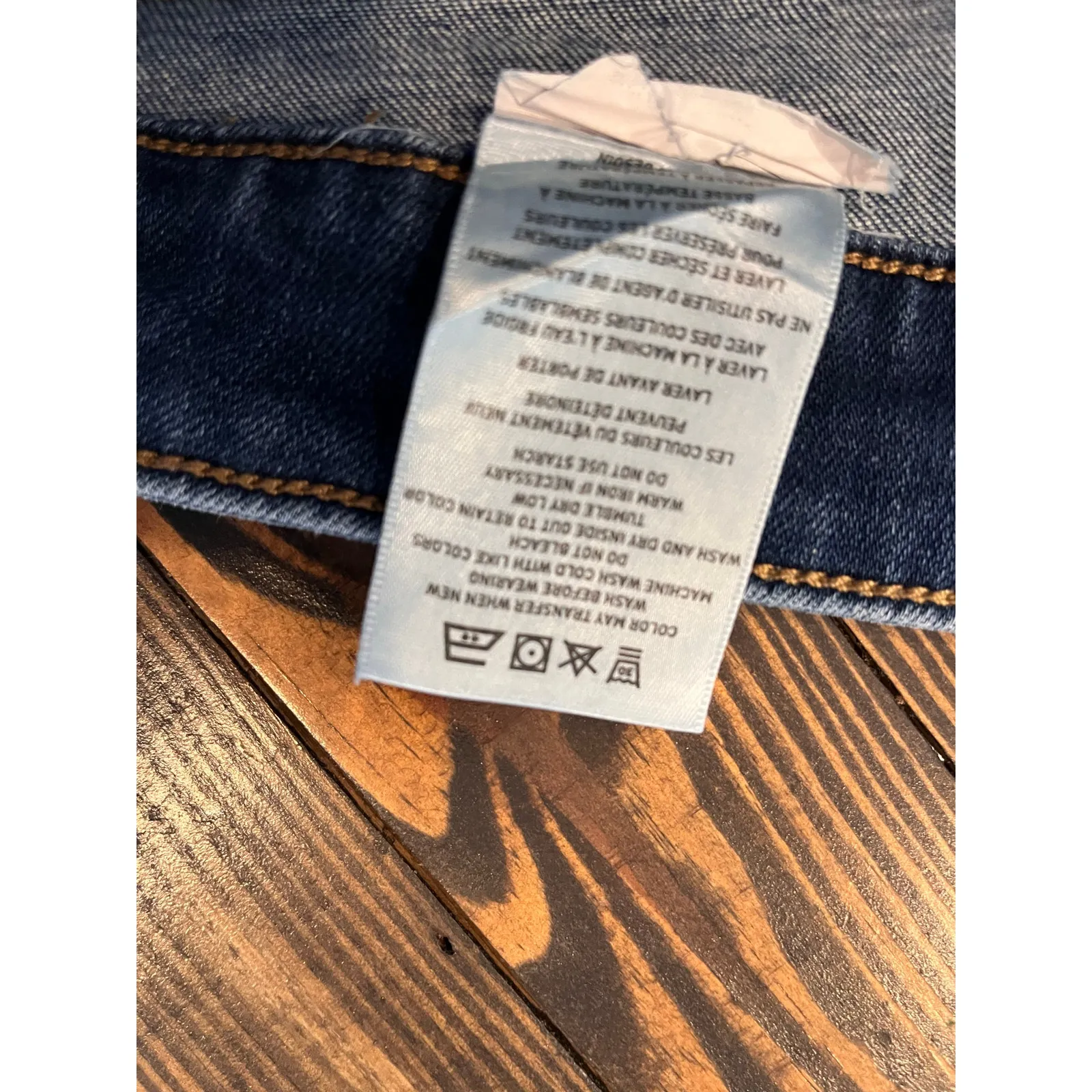 Ariat Trouser Blue Jeans Women 31 Western Cowgirl Aztec Boho Fringe Work Flaws - Image 11