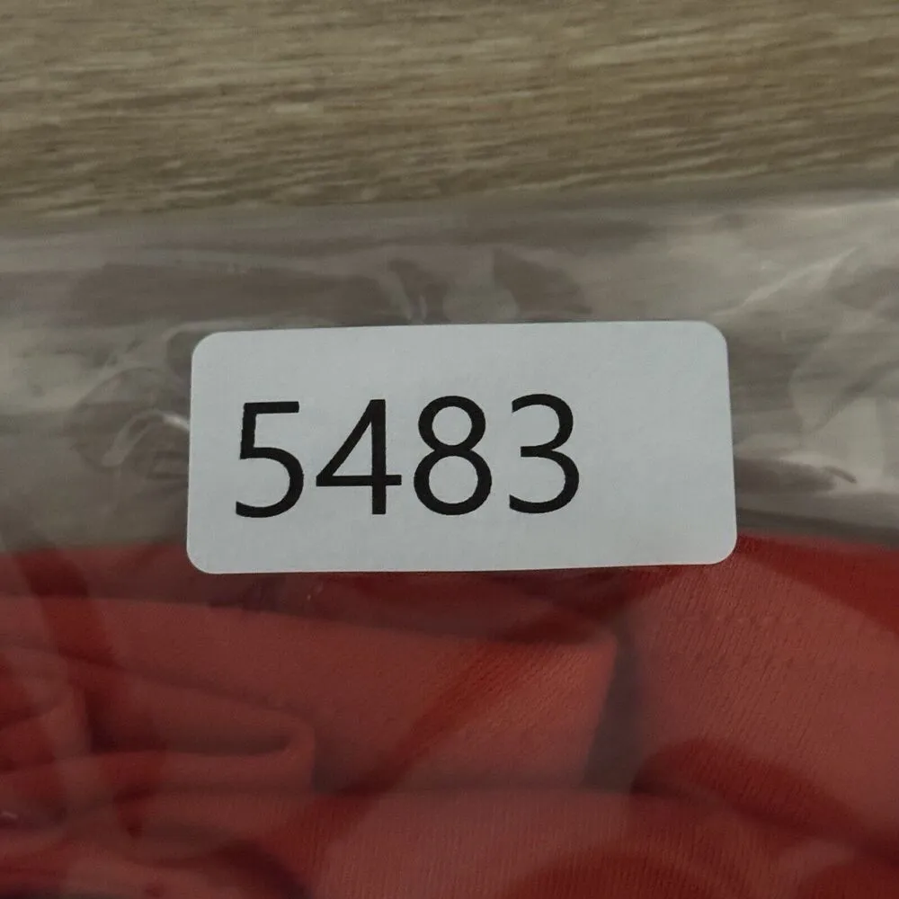 Aqua Shirt Womens Small Orange Peplum Top Sexy Chic Y2K Mesh Partywear Cocktails - Image 7