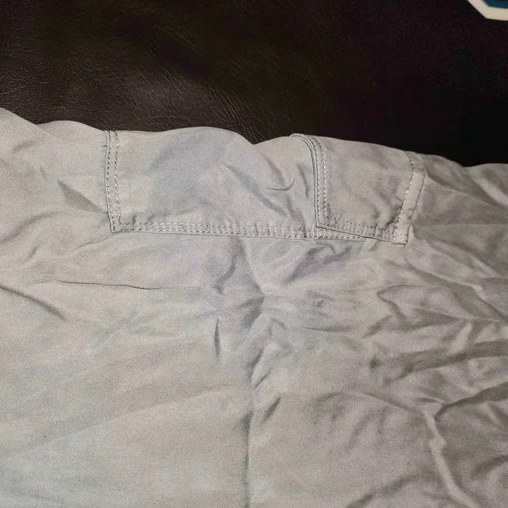 Soft‎ Surroundings Womens Light Blue Cargo Pants Medium - Image 4