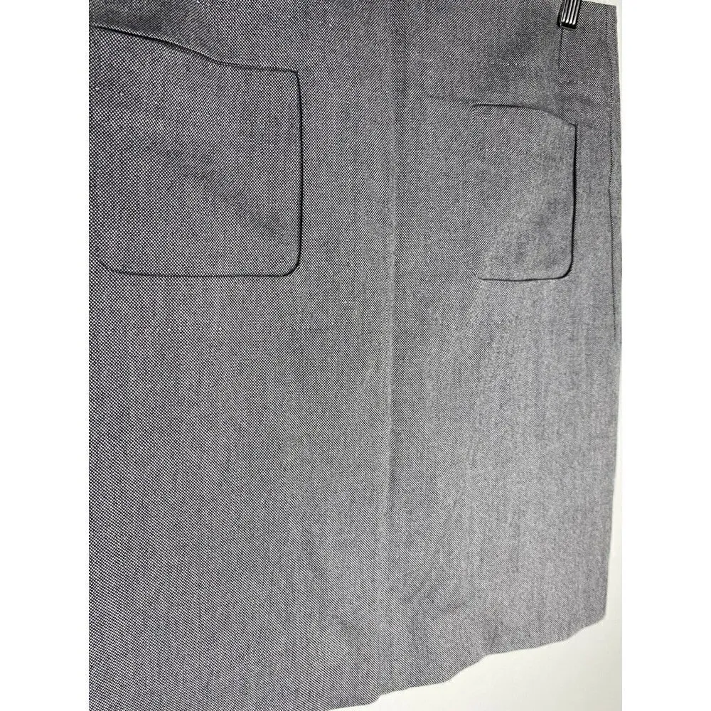 Chloé Skirt Size T36 XS Wool Silk NEW Grey Pockets Mini Business Professional - Image 5