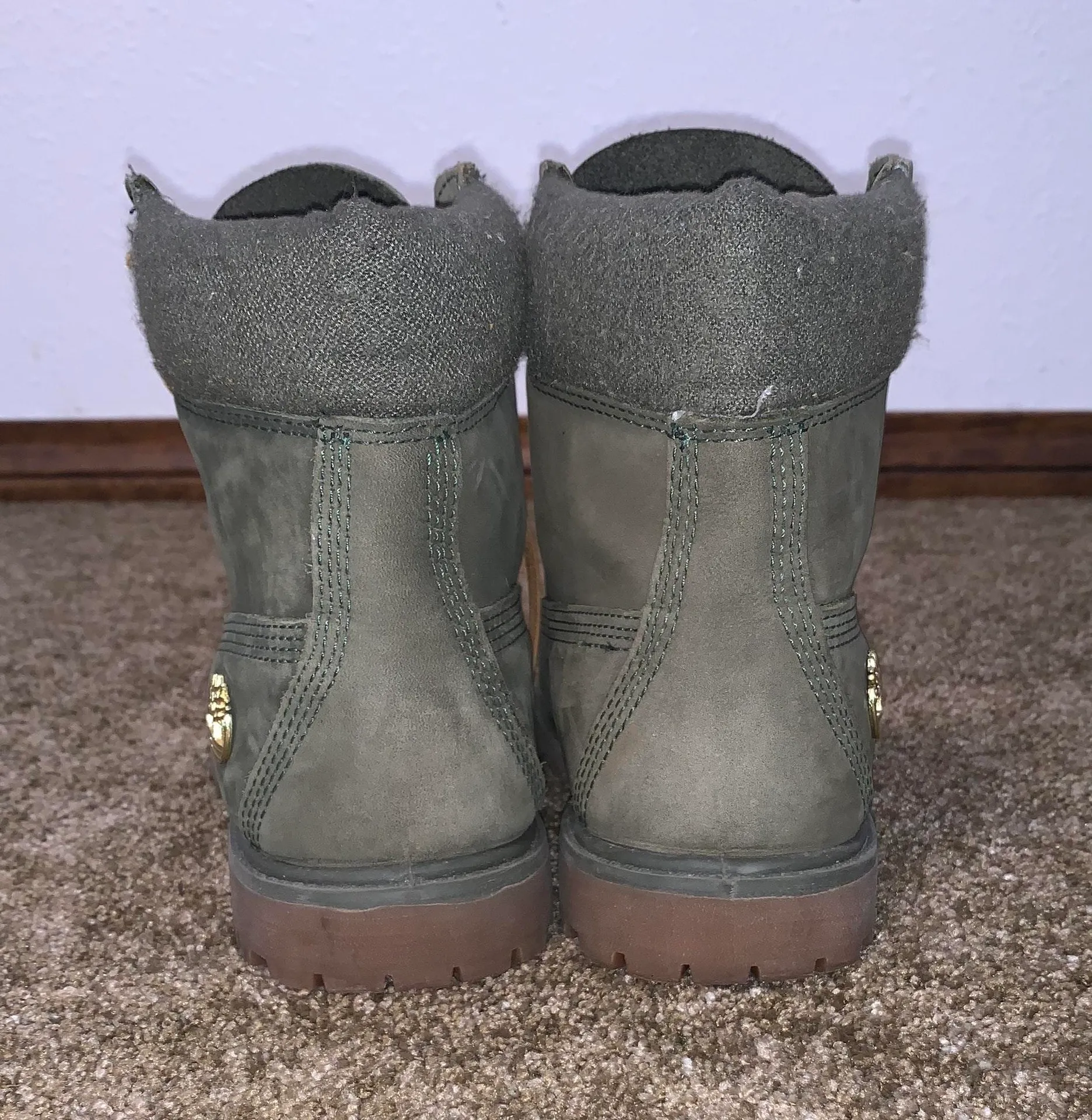 Timberland Olive Green  Boots - Image 2