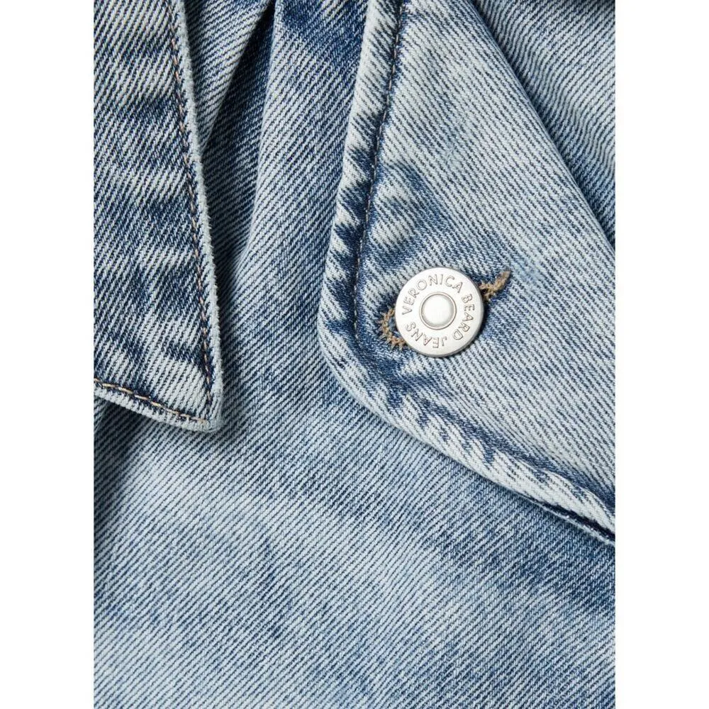 Veronica Beard Nori belted denim shorts - Image 3