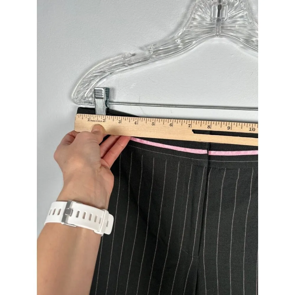 Vintage Y2K Dalia Pants Womens Size 10 Pin Stripe Black Pink Fairy Whimsigoth - Image 8