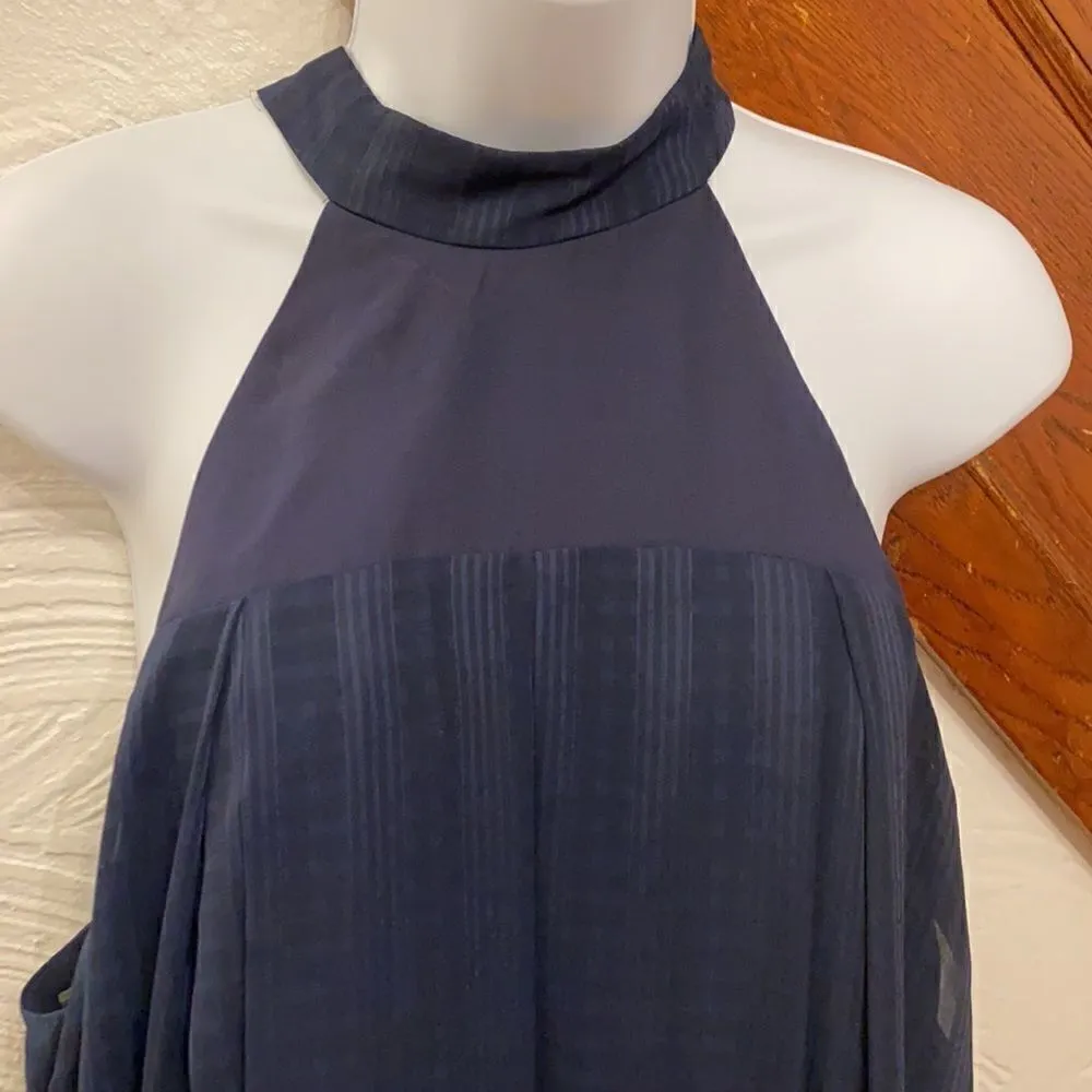 BCBGeneration mock neck navy blue dress - Image 2