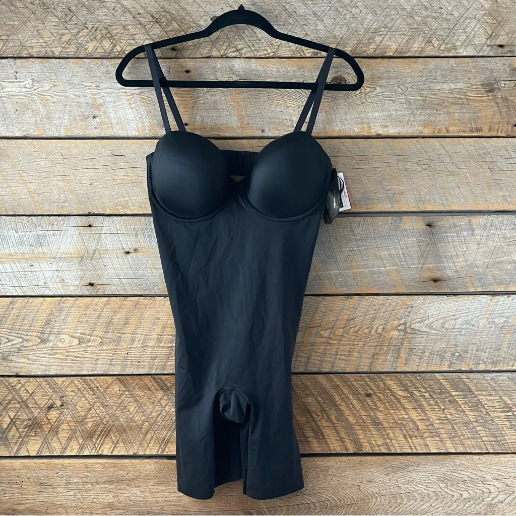 SPANX Suit Your Fancy Strapless Cupped Mid-Thigh Bodysuit Women’s XL - Image 4