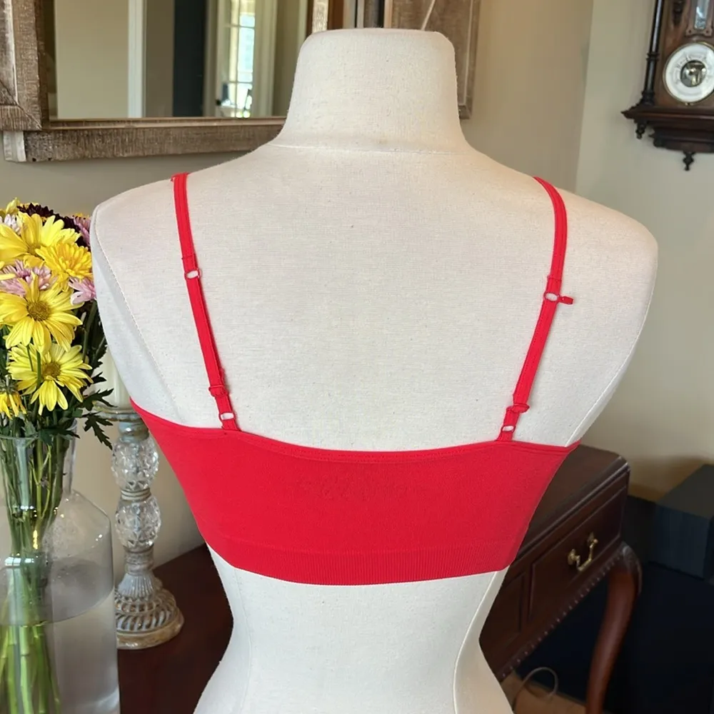 Comfy Red Lightly Padded Bra Size M - Image 5