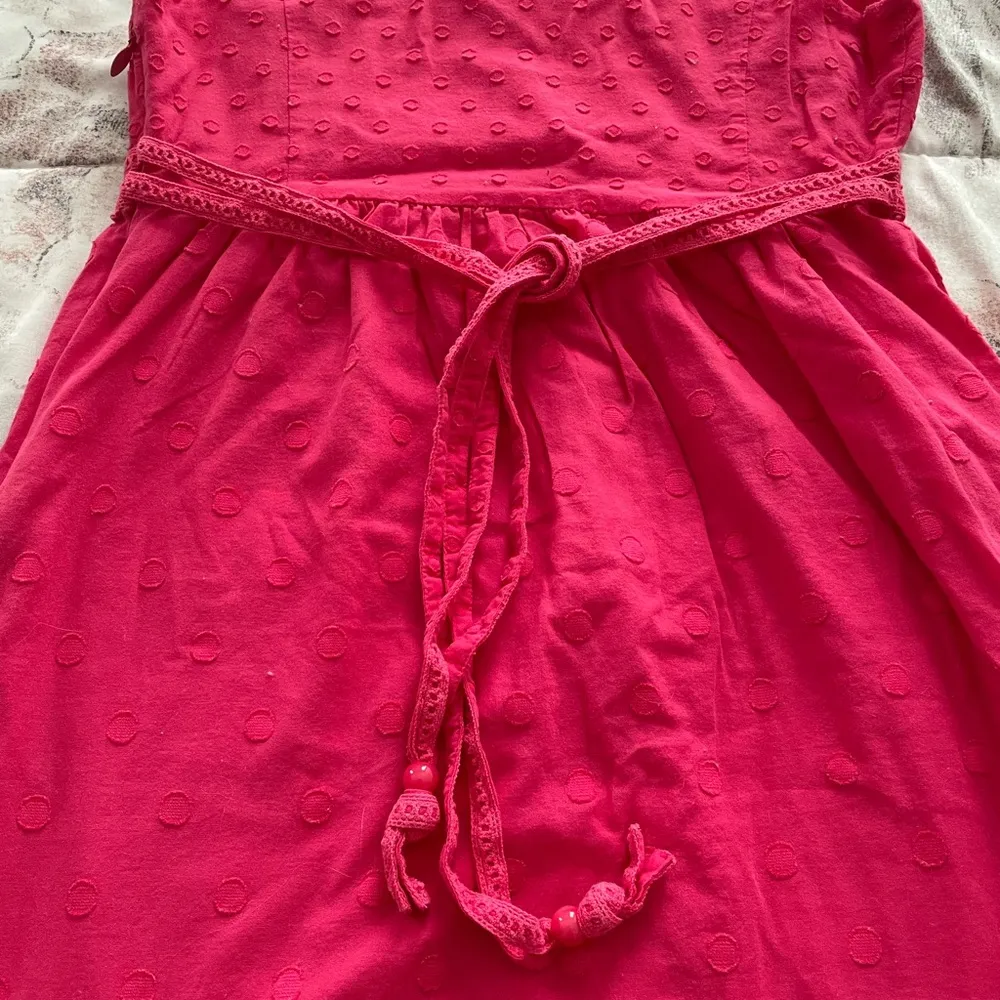 Juicy Couture hot pink textured A-line 100% cotton lined mini dress, size 2 - Image 11