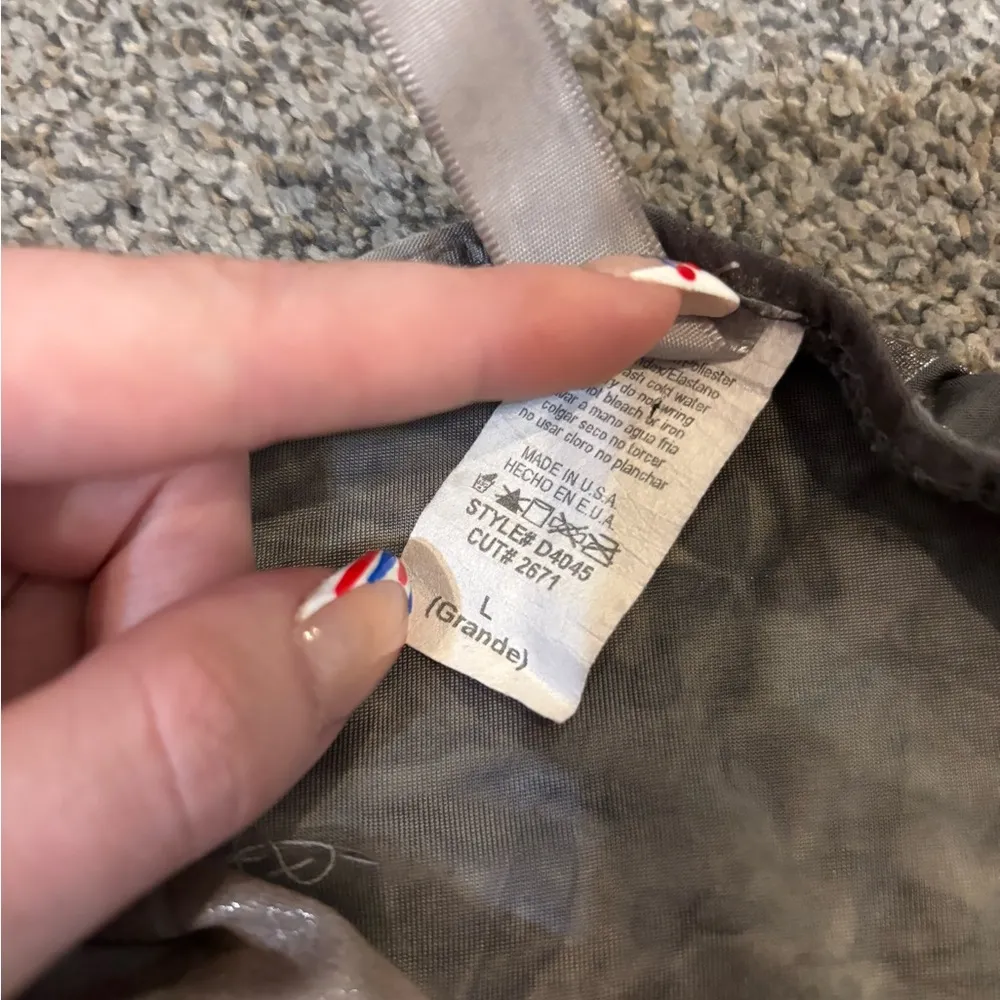 Y2K Strapless Mini Dress Gray Size M - Image 3