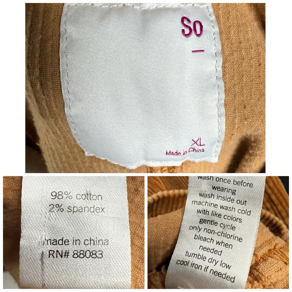 90s Y2K Retro Overall Dress XL Full‎ Zip Pinafore Corduroy Preppy Twee Classic - Image 8