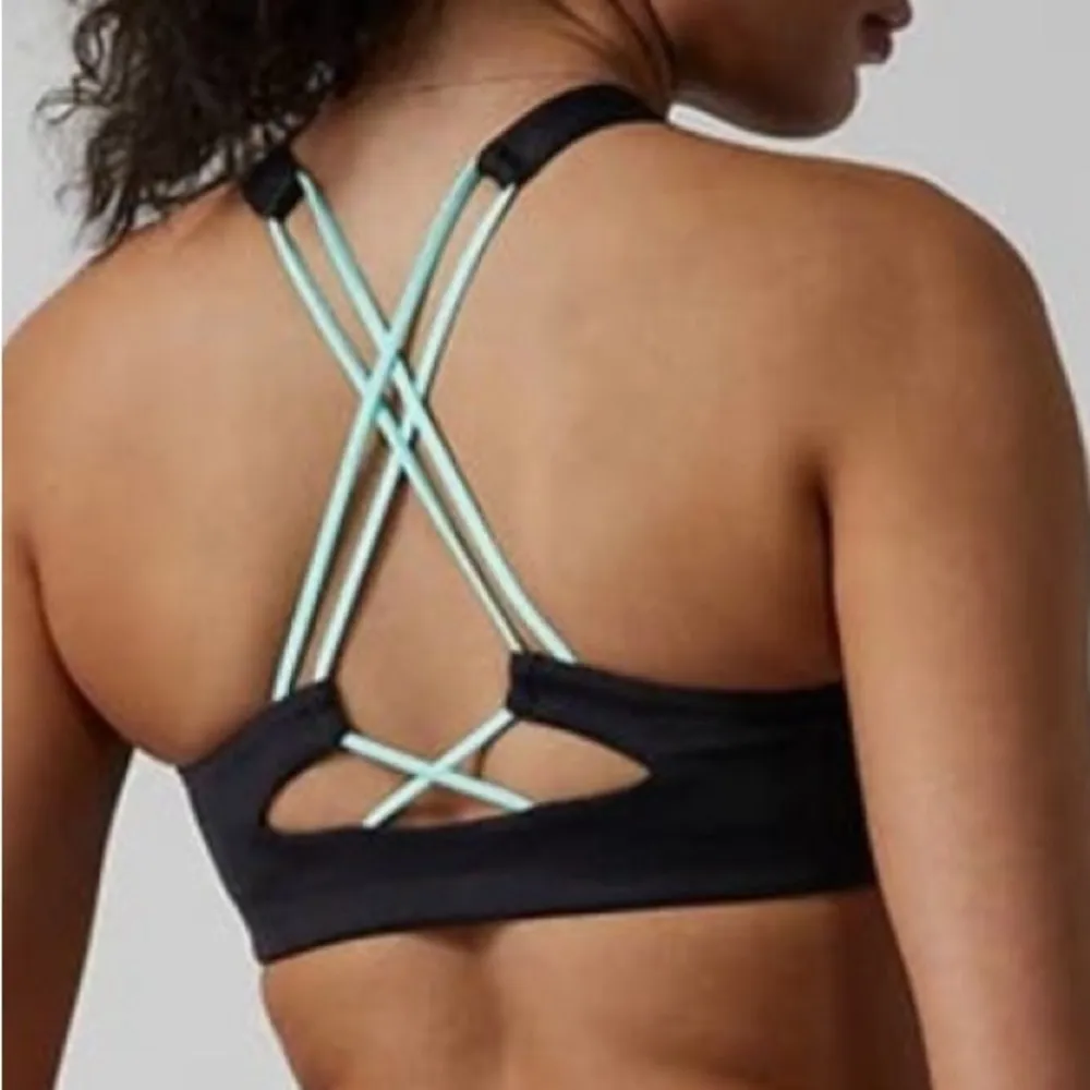 Athleta Women's Camo High Neck Bikini Top Size S Multicolor Athletic NWT - Image 2