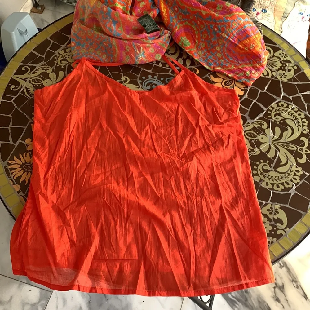 RALPH LAUREN CHIFFON LINED TOP Sz: XS - Image 4