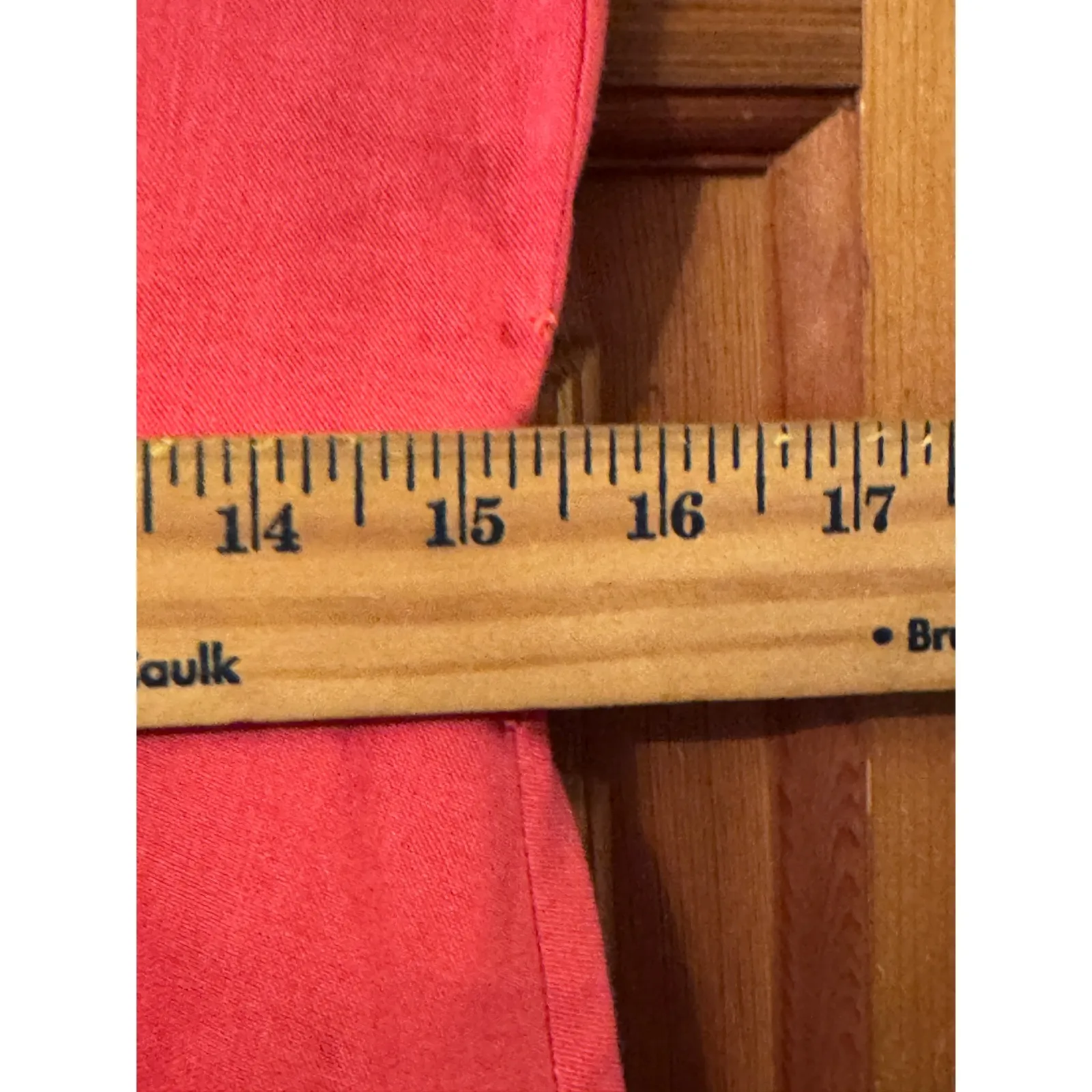 Coldwater Creek Coral Linen Blend Cap Sleeve V Neck Pleated Midi Dress Size 10 - Image 4