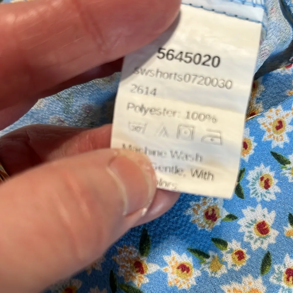 Floral Sky Blue Wrap Skort - Image 8