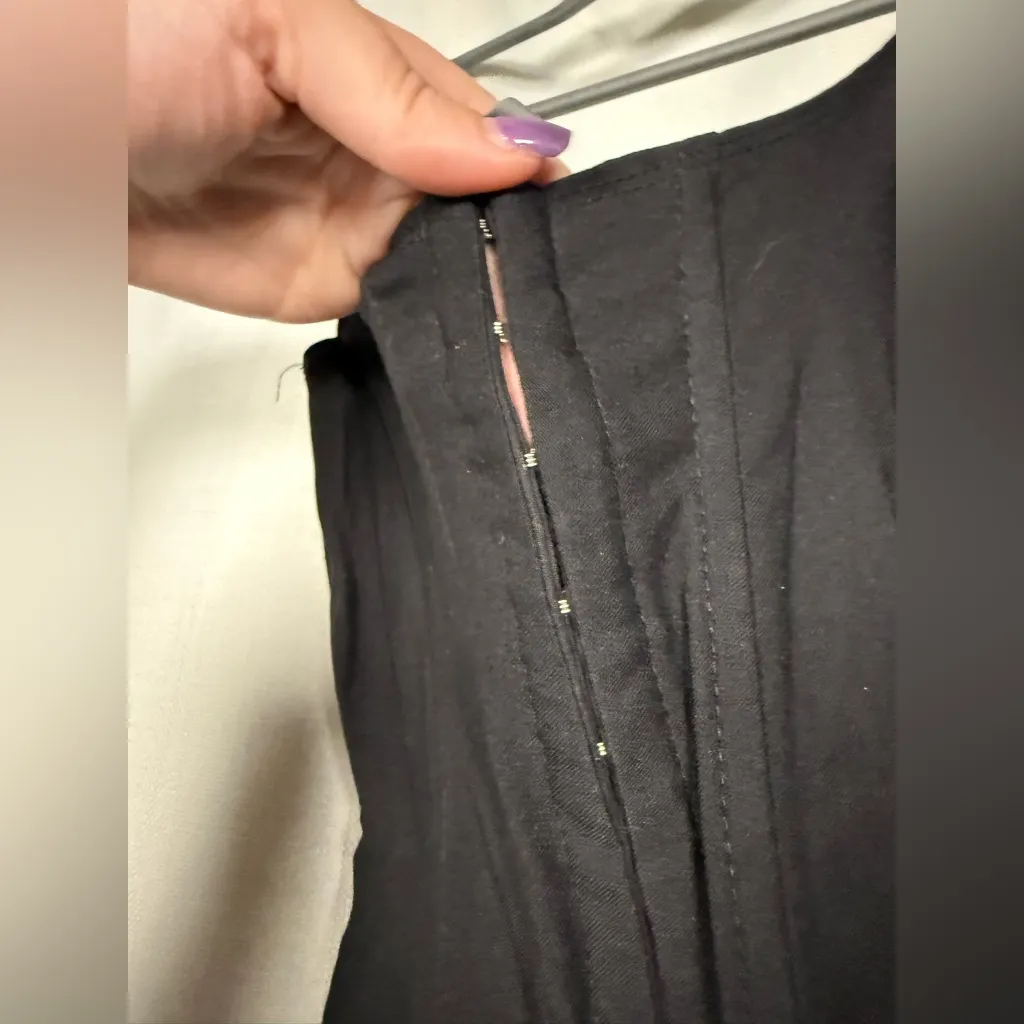 Windsor Sweet And Sassy Square Neck Black Corset Mini Dress Small - Image 8