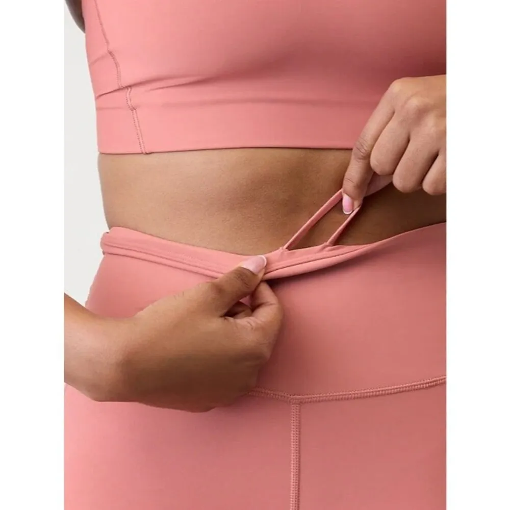 Athleta XL Interval Stash 5" Bike Short X-Large Natural Rose - Image 4