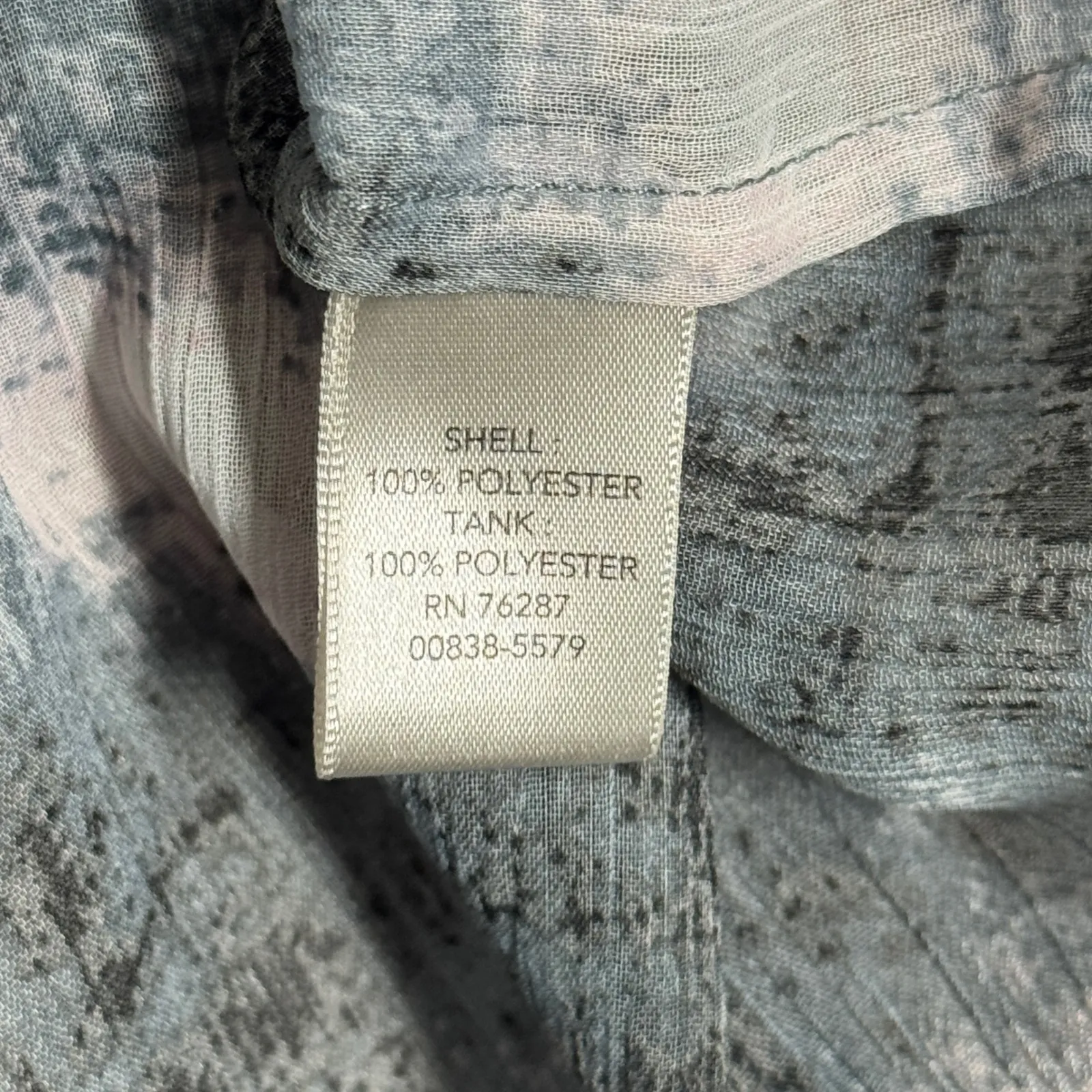 Christopher & Banks Shirt Boho Cottagecore Plaid Blouse Womens Large Blue Pink - Image 8