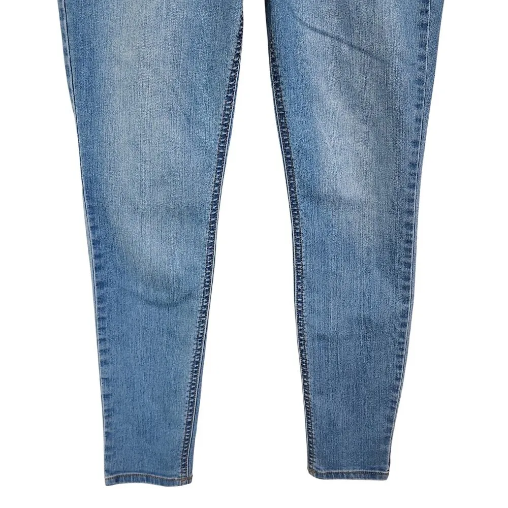 Old Navy Super Skinny Ankle Tapered Jeans Denim Blue Light Wash Size 6 Long - Image 4