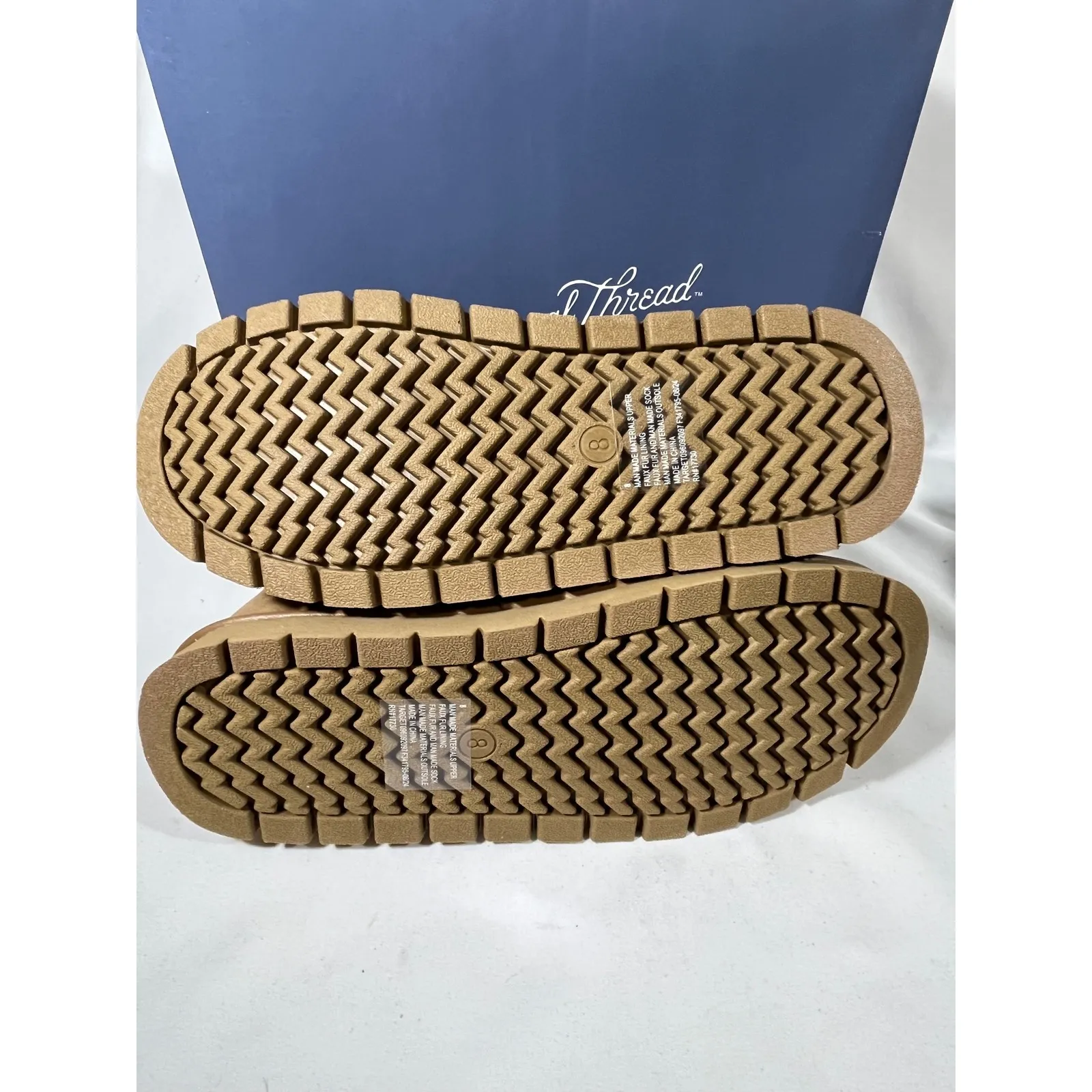 Universal Thread Women Memory Foam Zip Ankle Boots Tan Winter Comfy Size 8 - Image 7