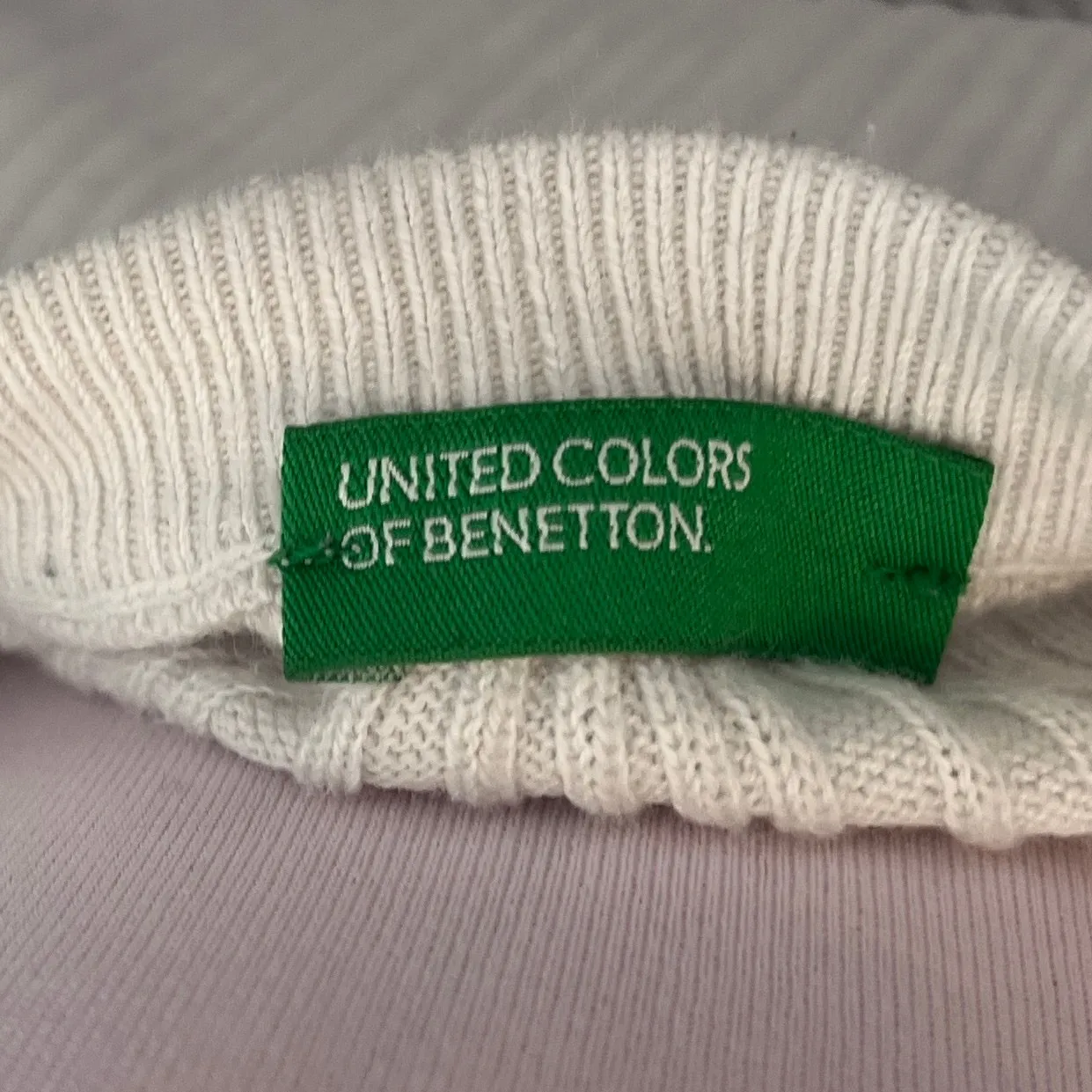 VTG United Colors of Benetton | Striped Ribbed Knit Tee | Preppy Y2K Top - Image 7