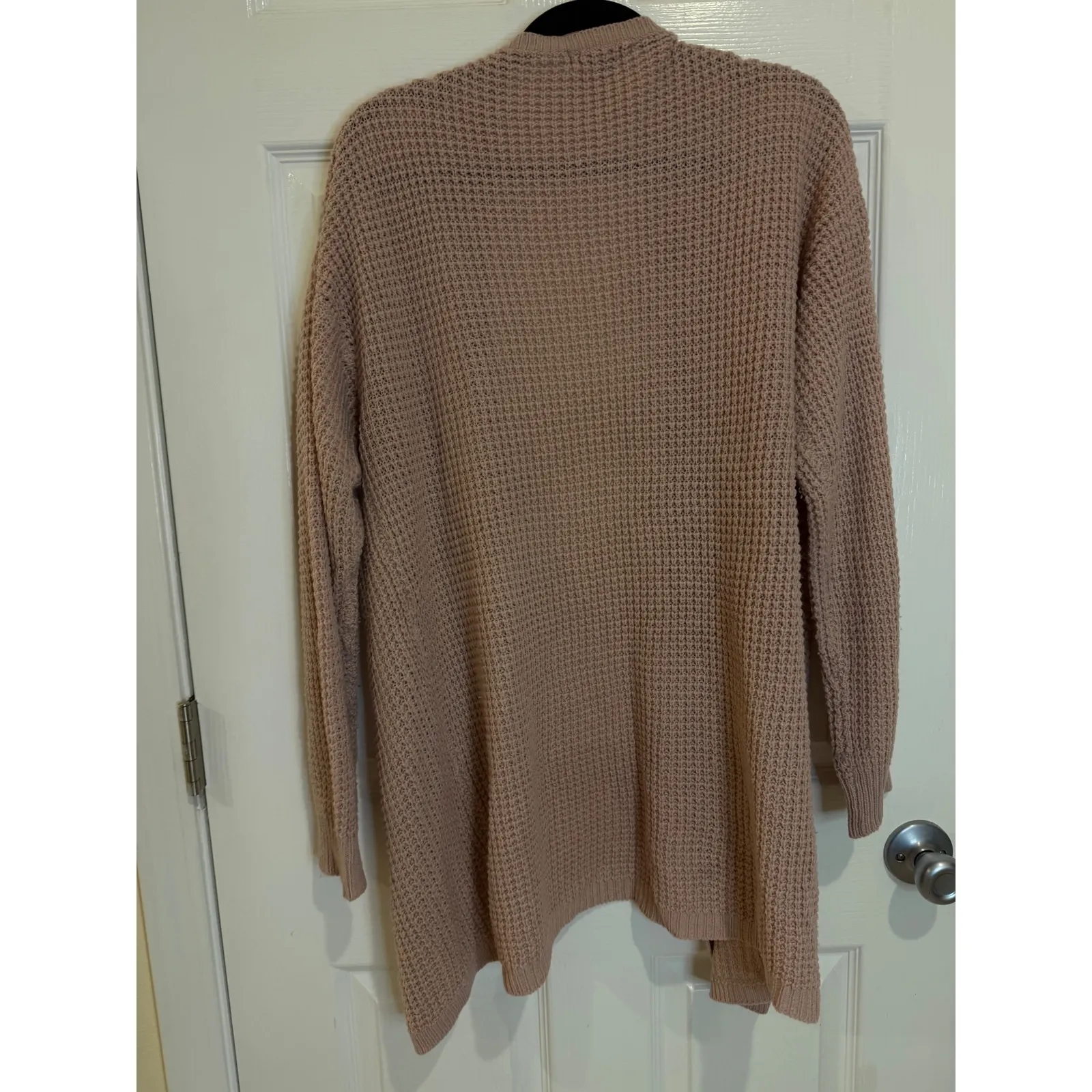 Moral Fiber Open Front Cardigan Duster Knit Sweater Long Sleeve 2X - Image 4