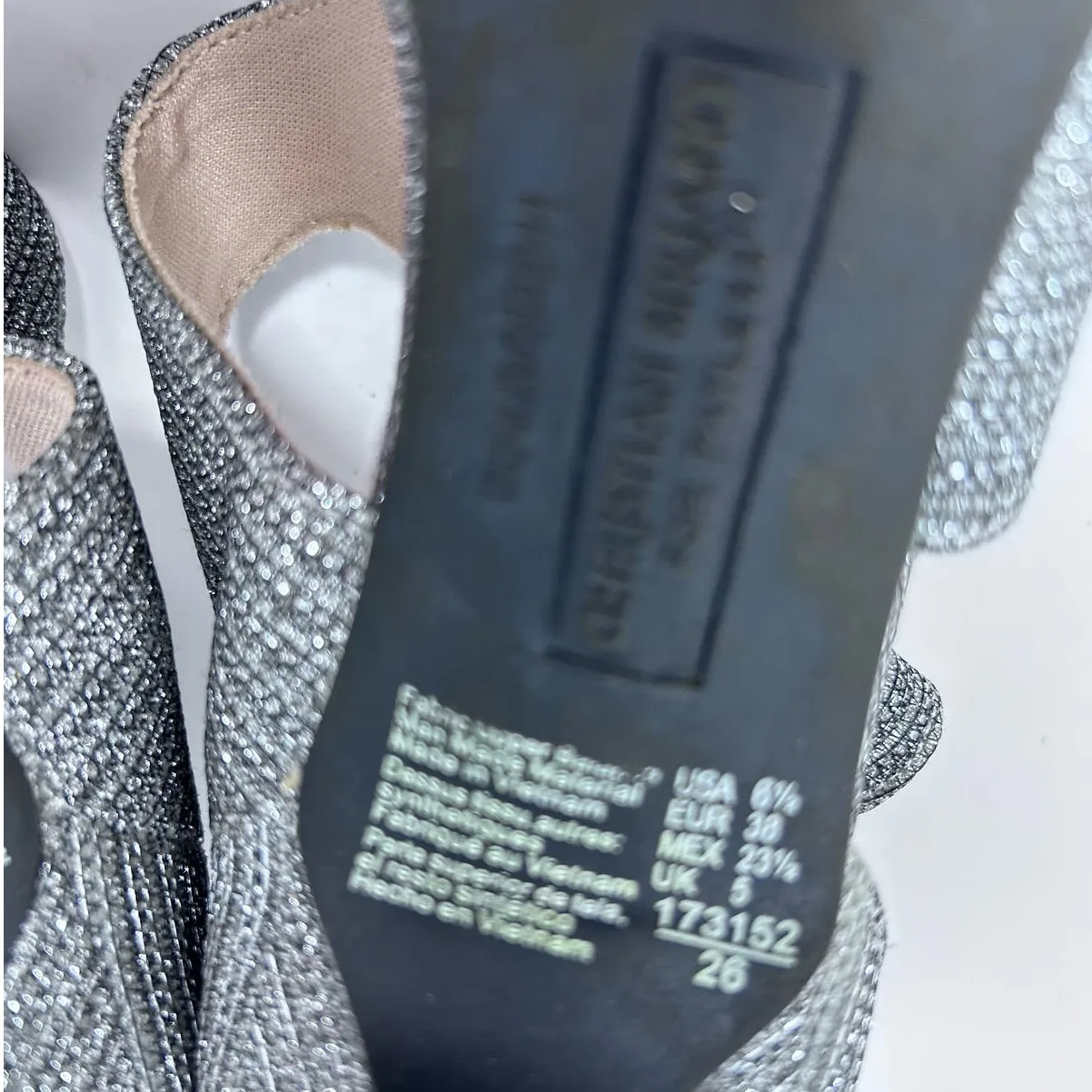 Christian Siriano for Payless Silver Sparkle High Heel‎ Shoes Size 6 1/2 NWT - Image 9