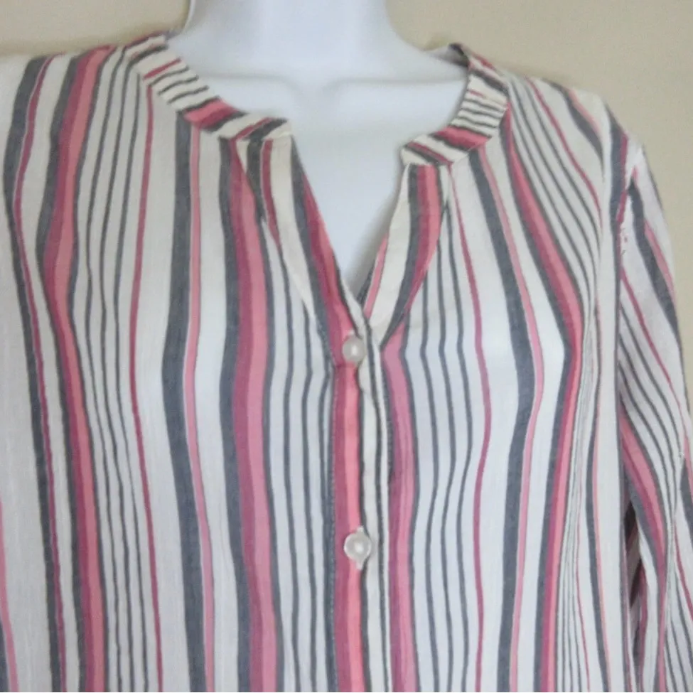 Liz Claiborne Multicolor Striped Casual Shirt - Image 2