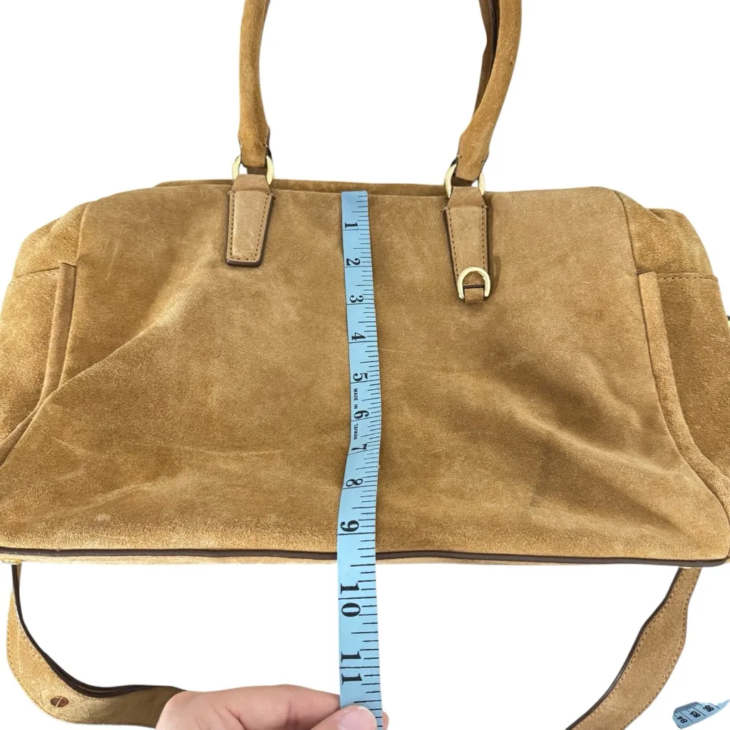 Banana Republic Tan Suede Large Duffle Bag - Image 15