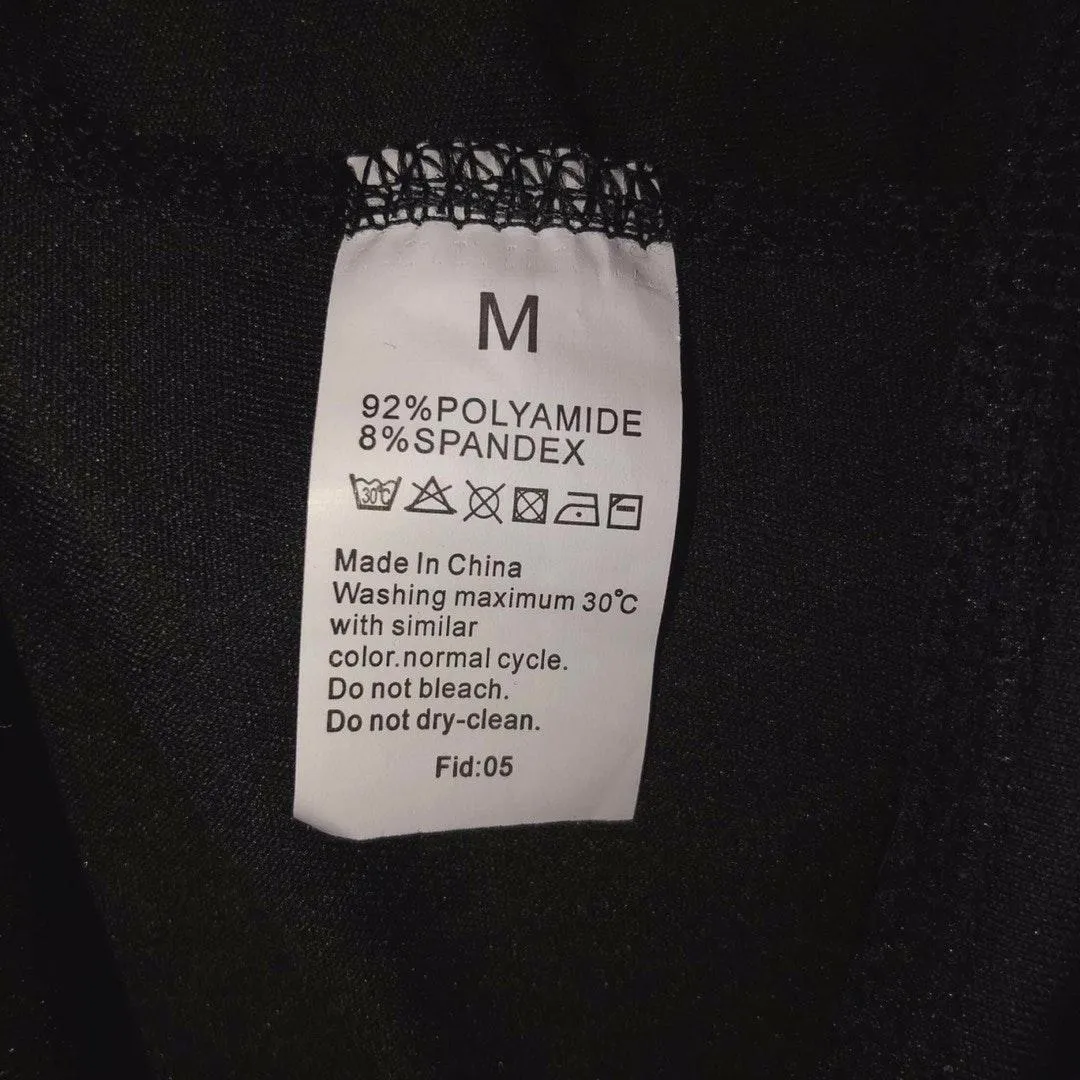 NWOT Black Mesh Leggings Size M - Image 5