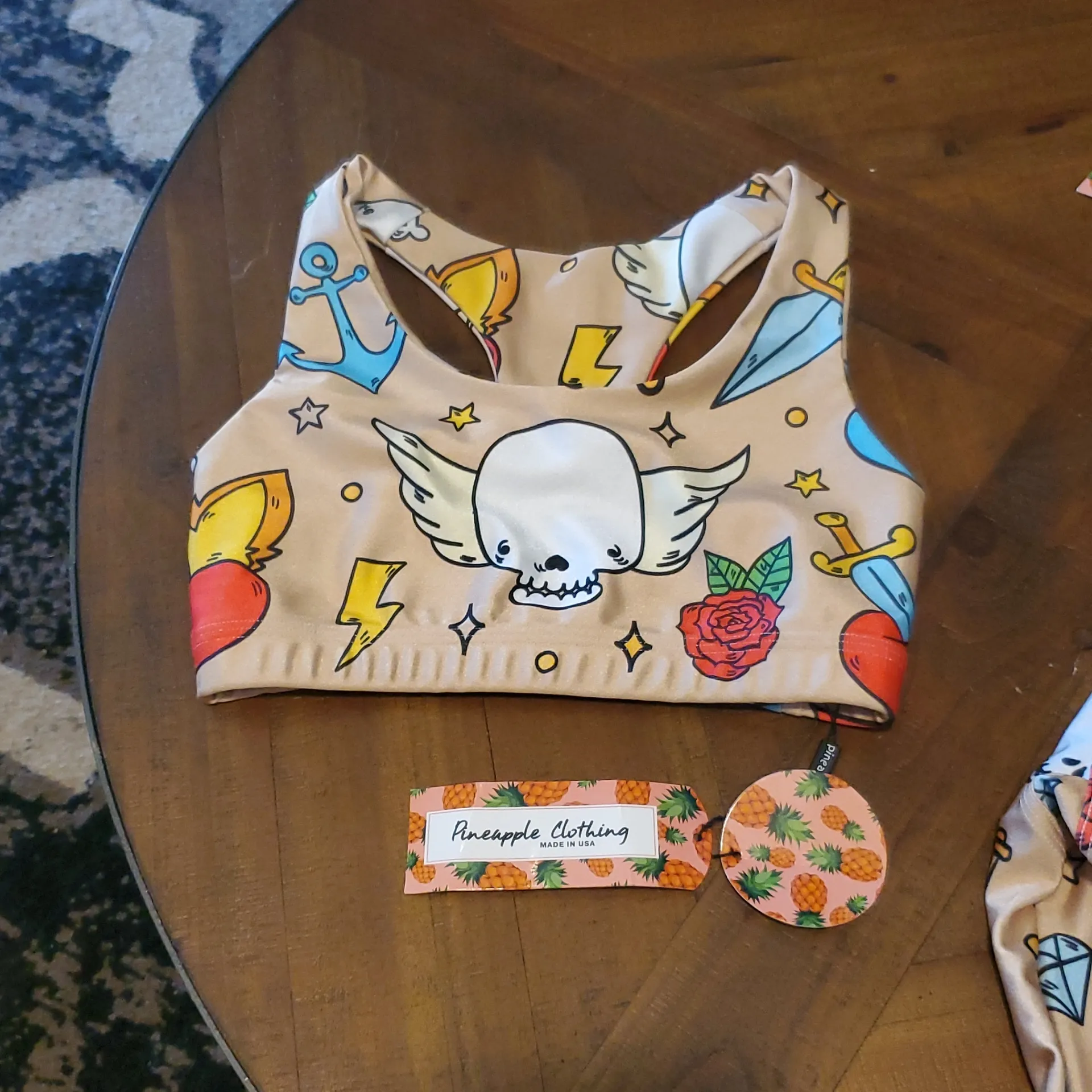 Pineapple Clothing Workout Outfit Size XS Tan - Image 2