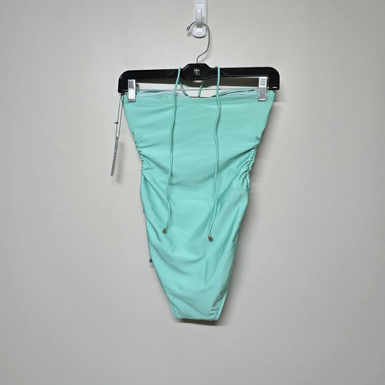 Gigi‎ C Womens Mint Green High Waisted Cutout One Piece Swimsuit Sz XS - Image 5