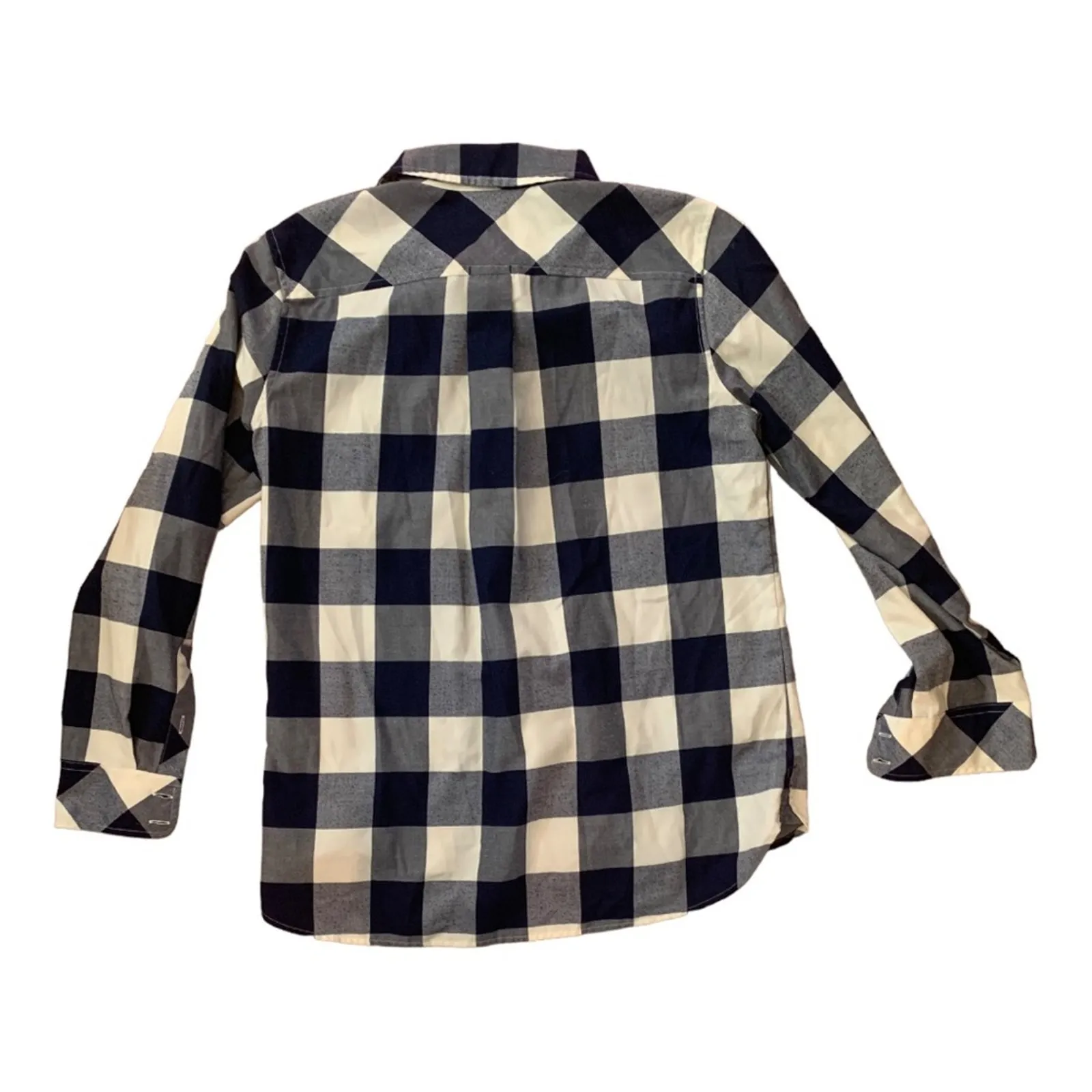 Vineyard vines blue plaid button up women’s size small 4 - Image 2