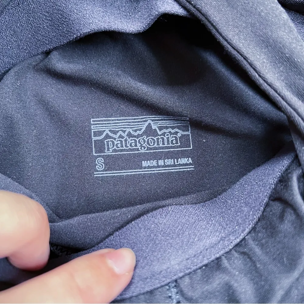 Patagonia • Magnolia Spring Dress black jersey knit a-line halter - Image 5