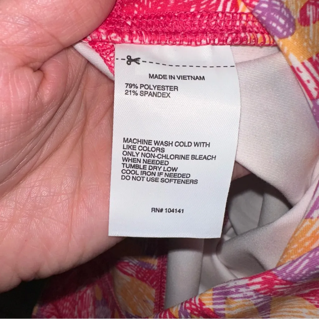 DSG women’s momentum capri Workout pants in abstract zebra tangerine size small Pink - Image 3