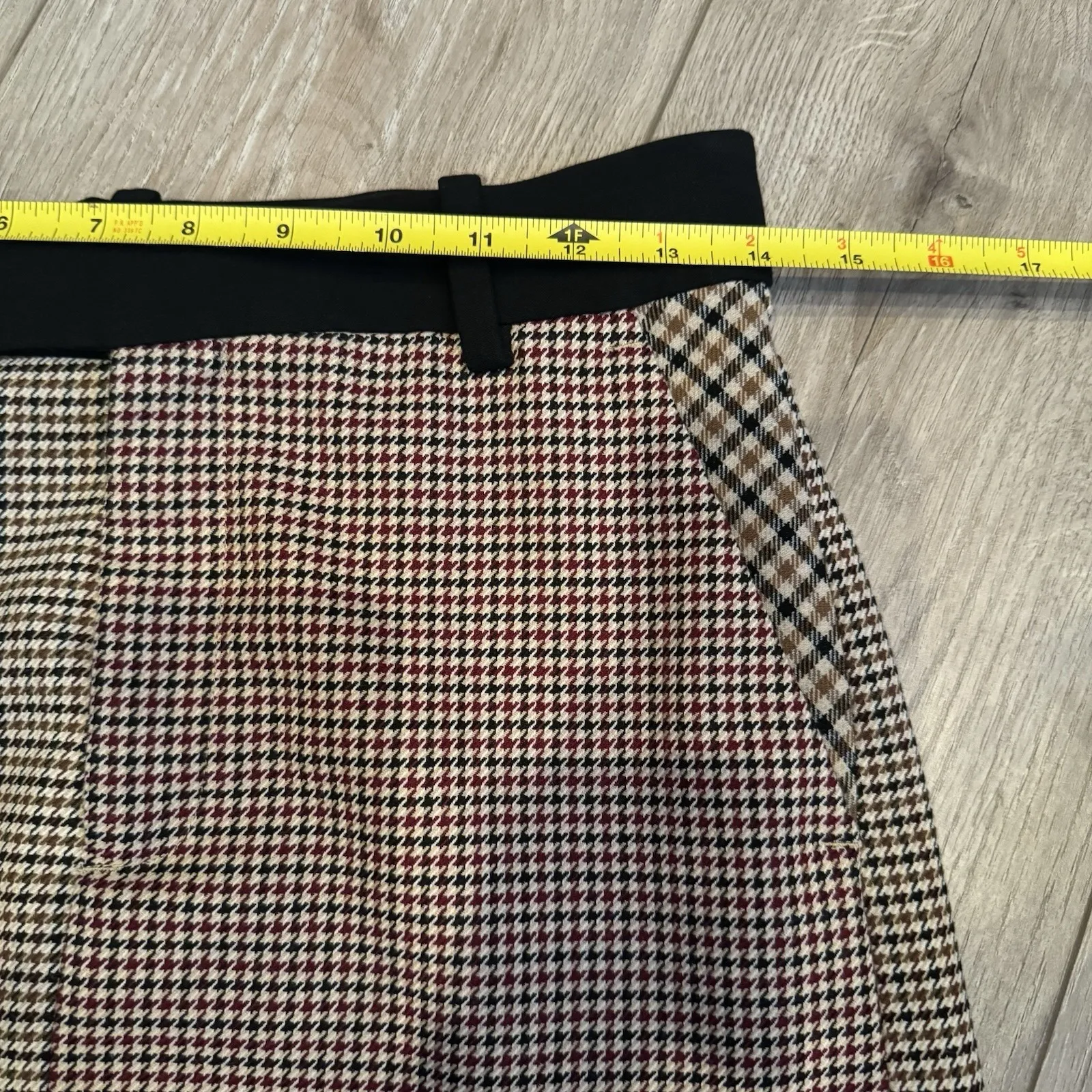 Zara Mini Skirt Wool Tweed Plaid Style Womens Size XS Academia Core Fall Clothes - Image 2