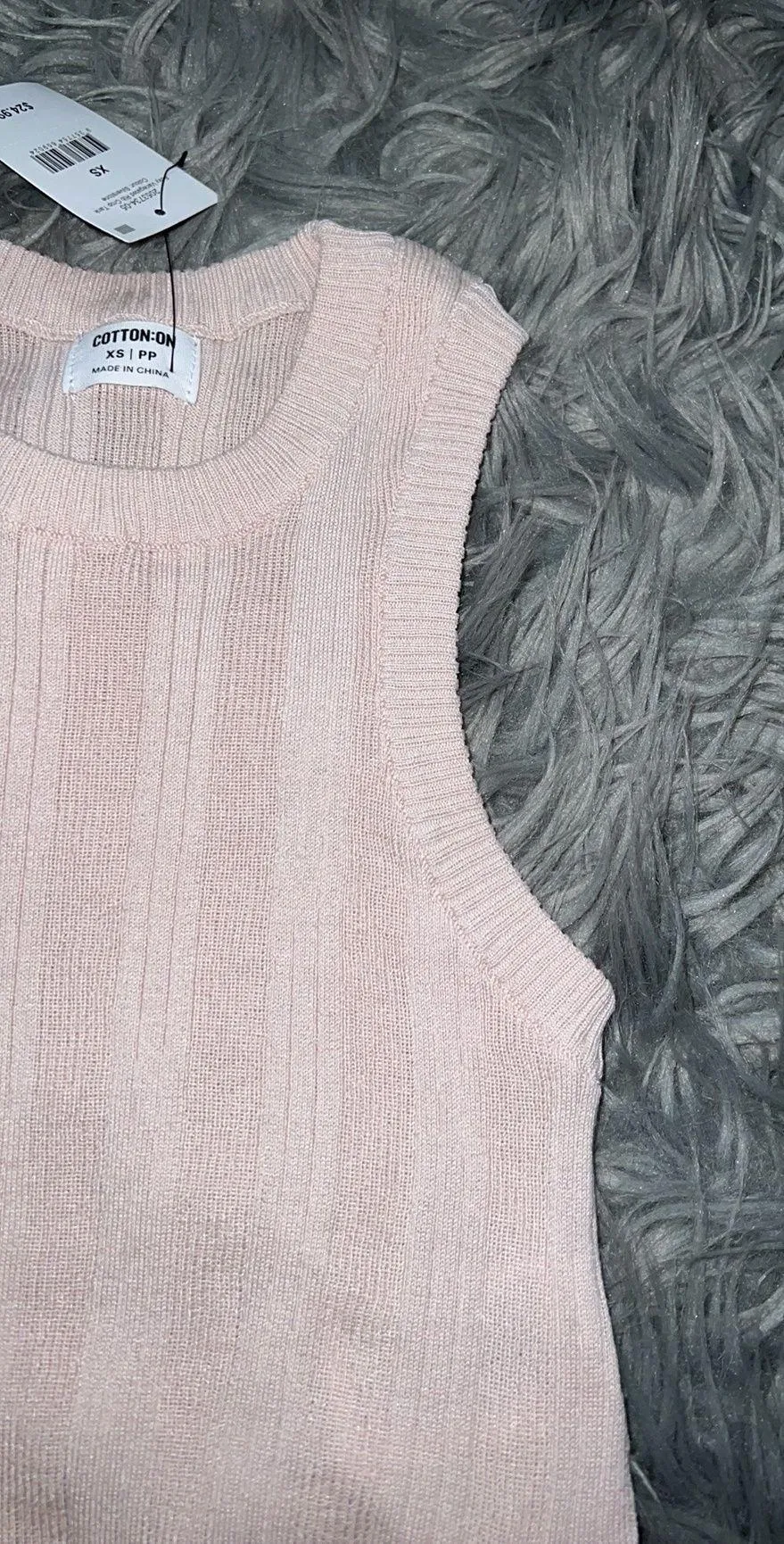 foxy variegated rib crop tank - Image 3